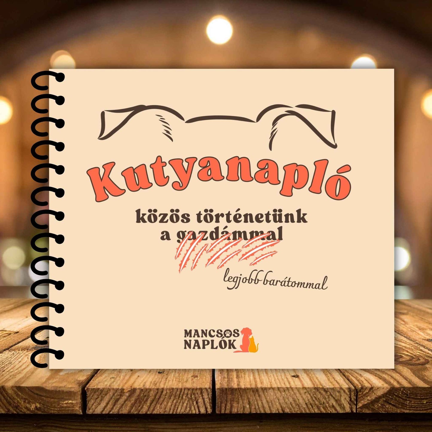 Cicanapló első borítója a Mancsos Naplók sorozatból.